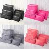 Travel Storage Bags Sixpiece Cubic Set With Multipurpose Compartments For Suitcase Organization