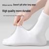 Disposable Mid-Calf Cotton Socks for Men and Women - Breathable, Sweat-Absorbent, Odor-Resistant for Travel and Daily Use.