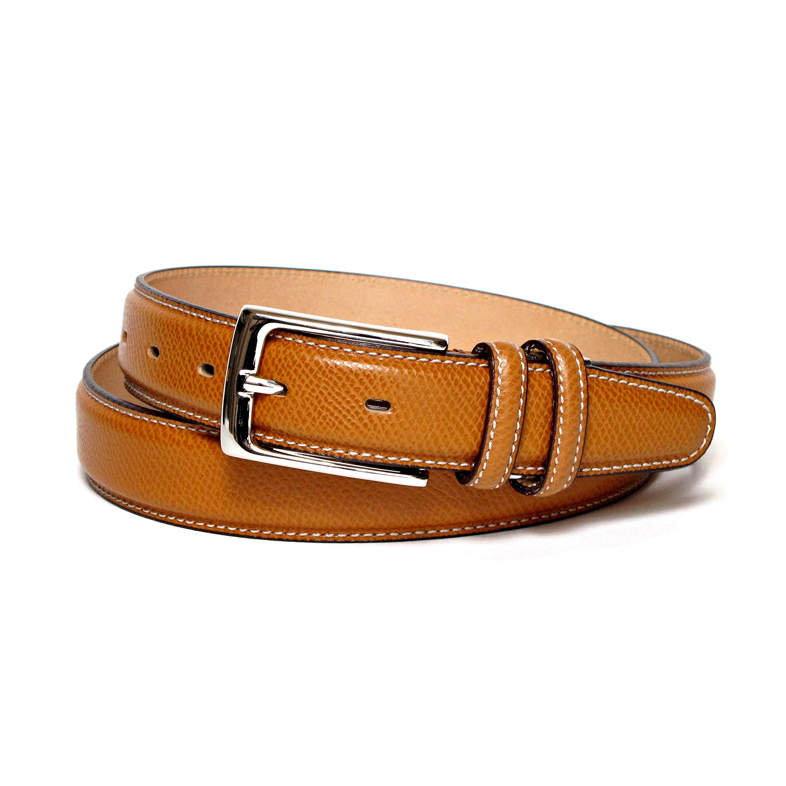 [KIETH] Keith Men s Business Belt, Genuine Leather, Camel, Scotch Leather, Embossed Grain, Made in Japan, KE21340-34