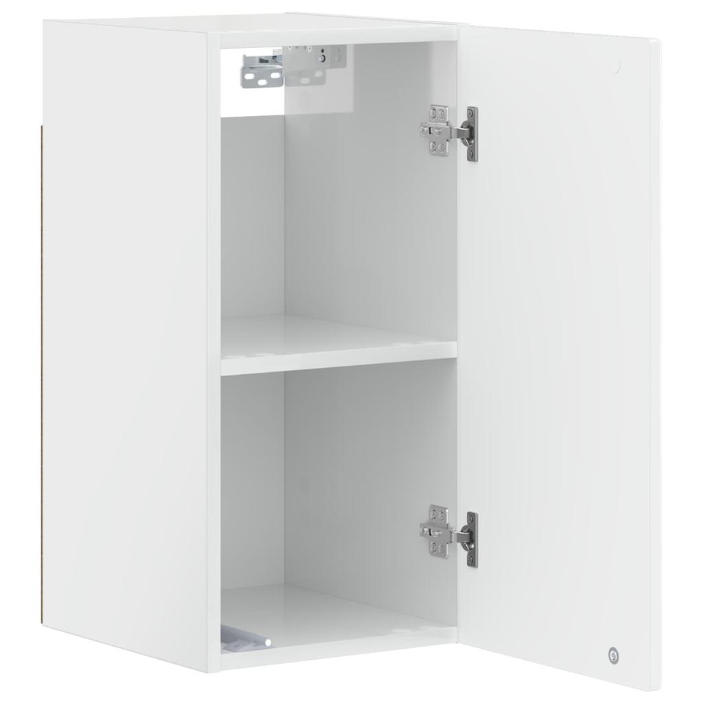Bathroom Wall Cabinet ARNHEM High Gloss White 30 X 31 X 59 Cm