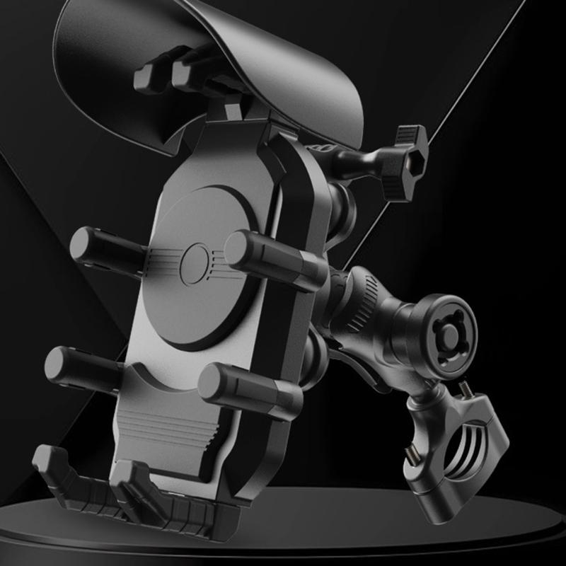 Adjustable Bike Phone Mount Bracket Stand with 360 Degree Rotation for Secure Smartphone Use on Motorcycles and Bicycles