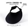 Hut Spurloser Sonnenschutzhut Damen Sommer UV-Schutz Sonnenhut Outdoor Reiten Laufen Leerer Oberteil Sonnenhut Faltbar