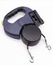 Double-Headed Automatic Retractable Pet Leash with Flashlight