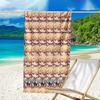 proof beach towel with a Tenma Tsukasa1 pattern - soft,absorbent,quick-drying,machine washable - perfect for swimming,camping,bathing