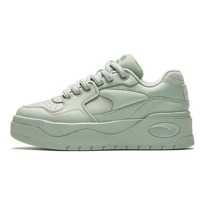982Evo Clásico Moderno Versátil Casual Antideslizante Resistente al Desgaste Soporte Aumento de Altura Zapatillas de Skate de Caña Baja Mujer zapatilla Verde 122438091-4