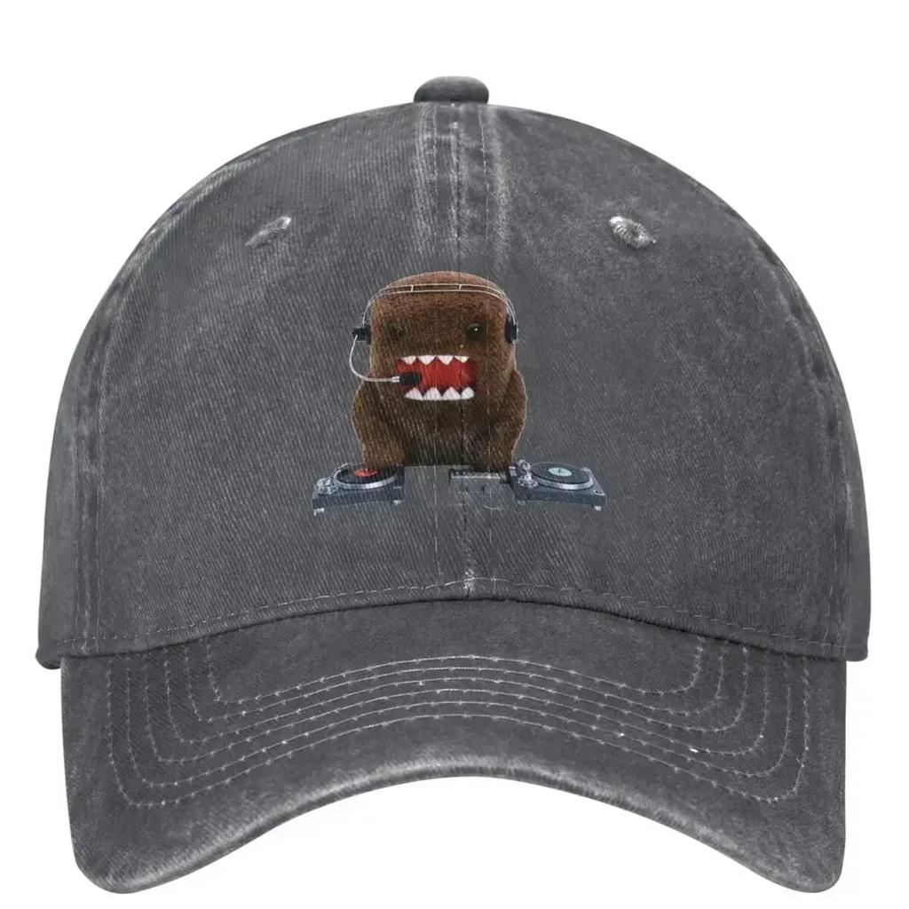 DJ Domo Kun Washed Baseball Cap Japanese Doll Classic Hip Hop Hats Summer Couple Women Outdoor Sport Designer Baseball Caps