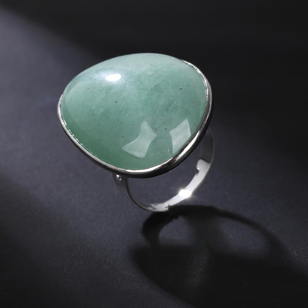 Natural Gemstones Ring Multi Occasion Wear Lightweight Adjustable Band For Gifts Special Event Collection
