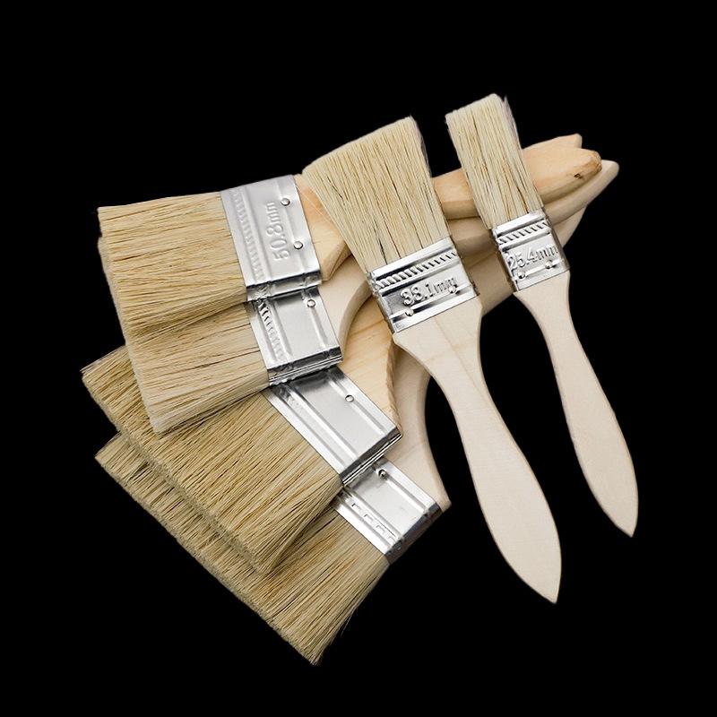 Wood Handle Bristle Brushes: Cleaning, Industrial, Barbecue & Thickened Hog Bristle Options