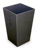 TATSU-CRAFT Metallica M-Square Dustbin, Metallica GM Gunmetal, 6.7L, Stylish, Lidless, Outdoor, Kitchen, Living Room, Slim, Metallic Color, Interior