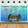 SpongeBob Cartoon Theme Backdrop Children's Birthday Party Custom Photo Decor Supplies Baby Shower Shoot Background Banner Props