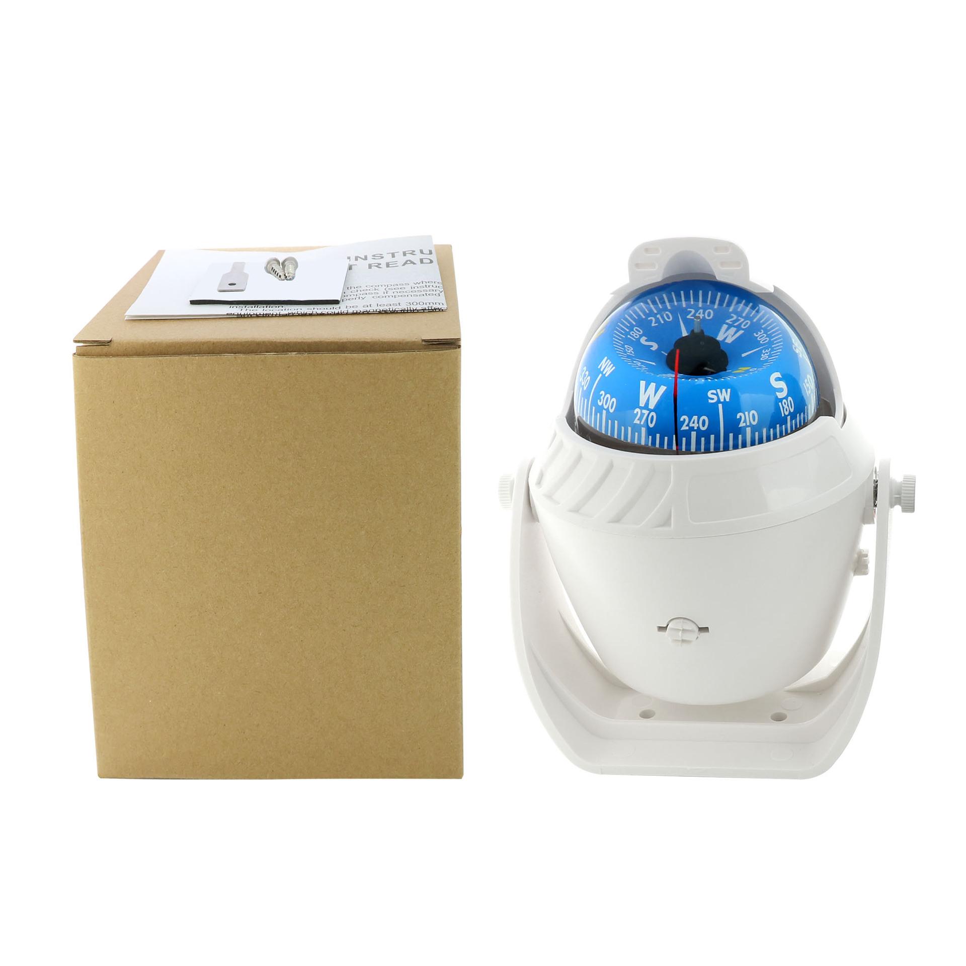 

Морской морской компас электронный цифровой компас регулируемый автомобильный путеводитель шаровой навигационный компас для кемпинга на открытом воздухе для лодок и транспортных средств белый