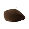 Autumn and Winter New Woolen Beret Fashionable British Style Painter's Hat Retro Versatile Face-showing Little Beret Hat for Men and Women