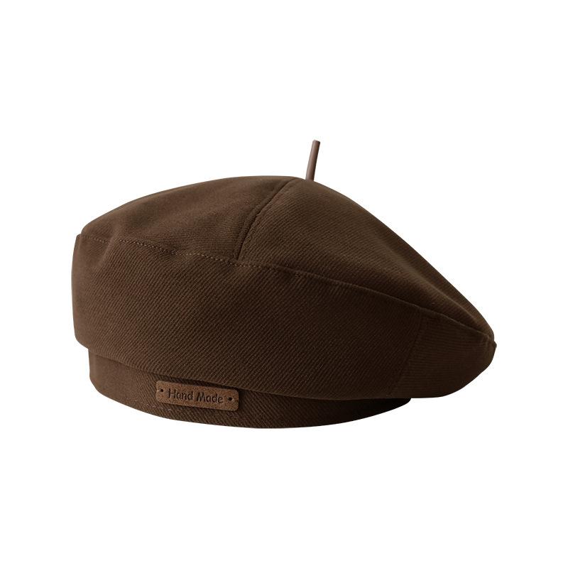 Autumn and Winter New Woolen Beret Fashionable British Style Painter's Hat Retro Versatile Face-showing Little Beret Hat for Men and Women