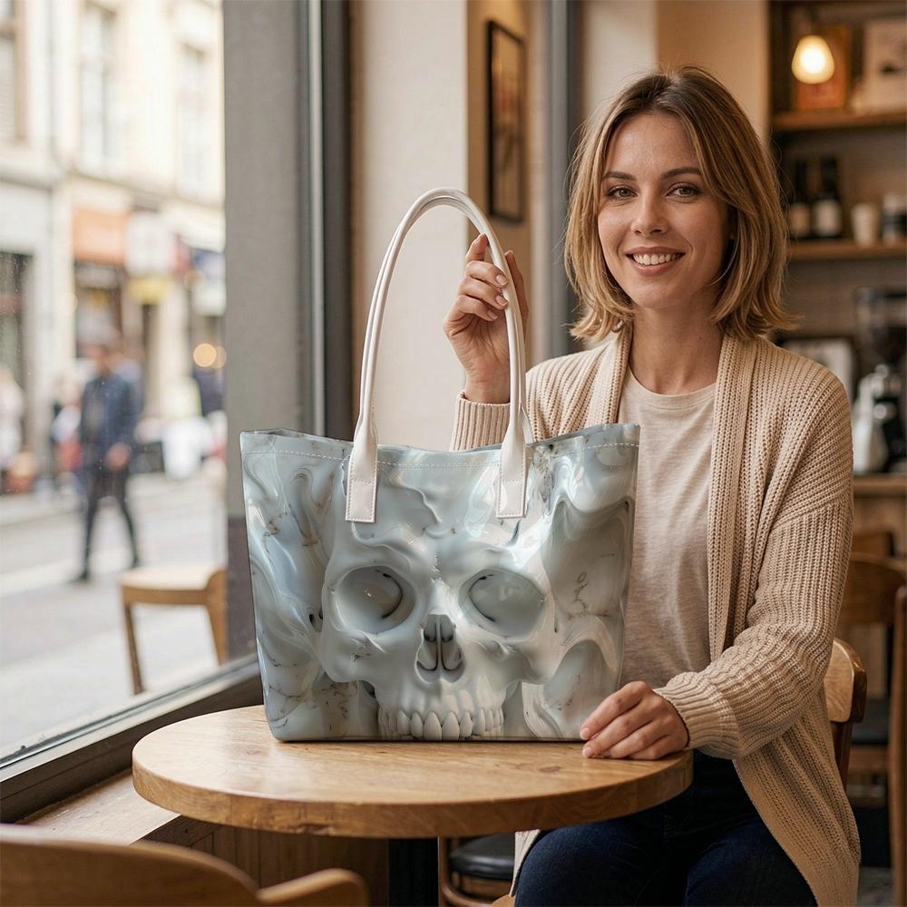 Skull Stylish Tote Bag Casual Daily Use Shoulder Bag