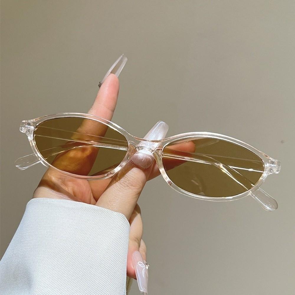 Sexy UV Protection Sun Glasses Small Frame Oval Frame Cycling Eyewear Outdoor Street Photography Women Sunglasses Women