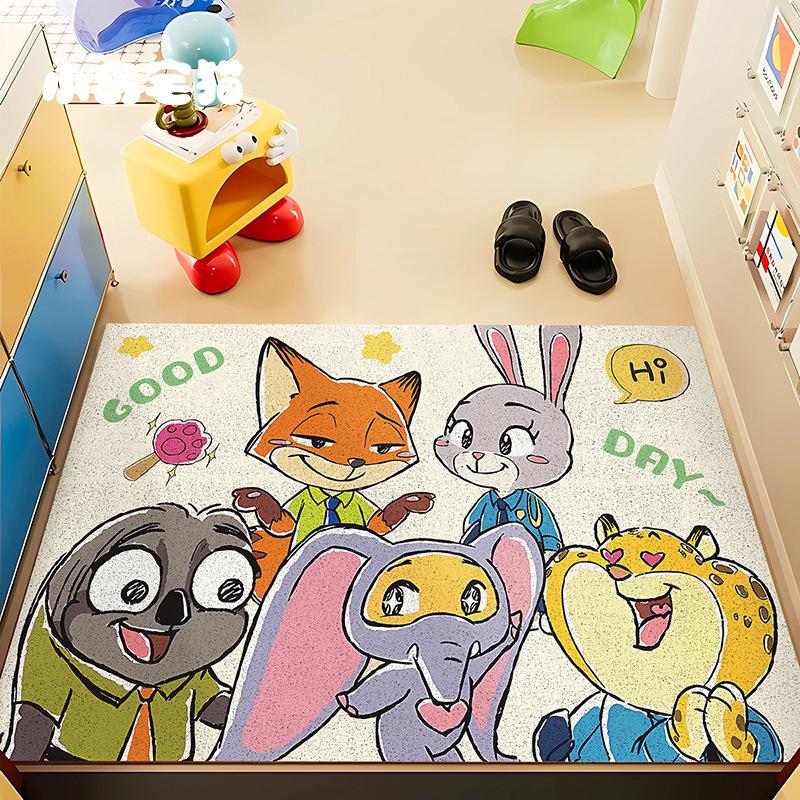 Disney Cartoon Doormat Mat Cute Front Door Rug Home Decoration Foot Pad Living Room Entrance Carpet Rug Color Room Decoration