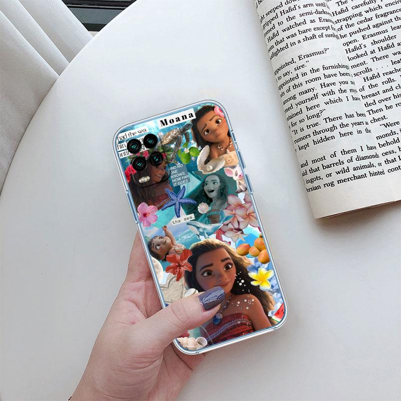 Moana Transparent Phone Case for Motorola Moto G10 G20 G30 G31 G32 G34 G35 G41 G42 G50 G51 G52 G55 G60 G60S