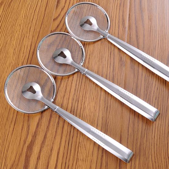 Keuken Multifunctionele Filterlepel Tangen Gefrituurd Voedsel Zeef Klem Zeef Gereedschap