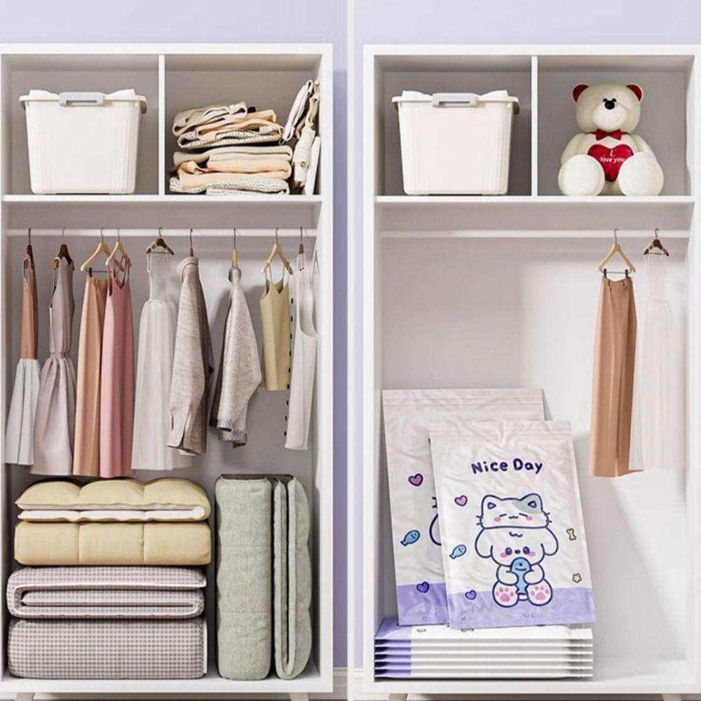Cartoon Quilt Storage Bag Thickened Down Jacket Special Bag Vacuum Compression Bag  Camping