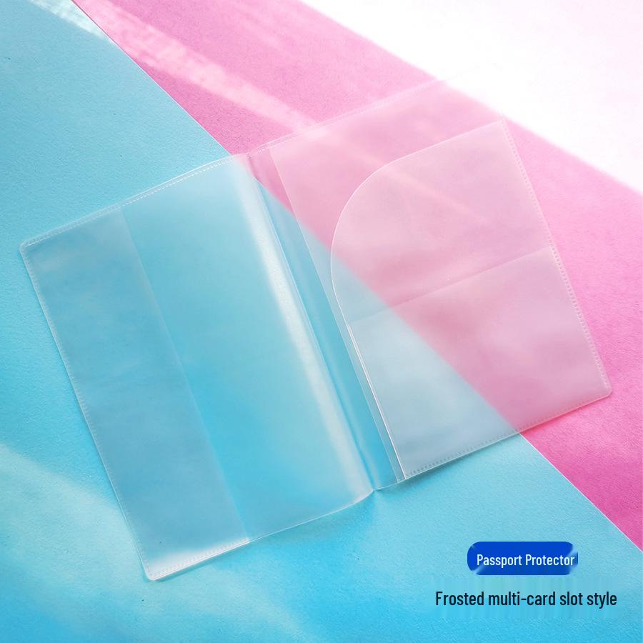 Durable Transparent Waterproof Passport and Travel Document Holder with Multiple Card Slots