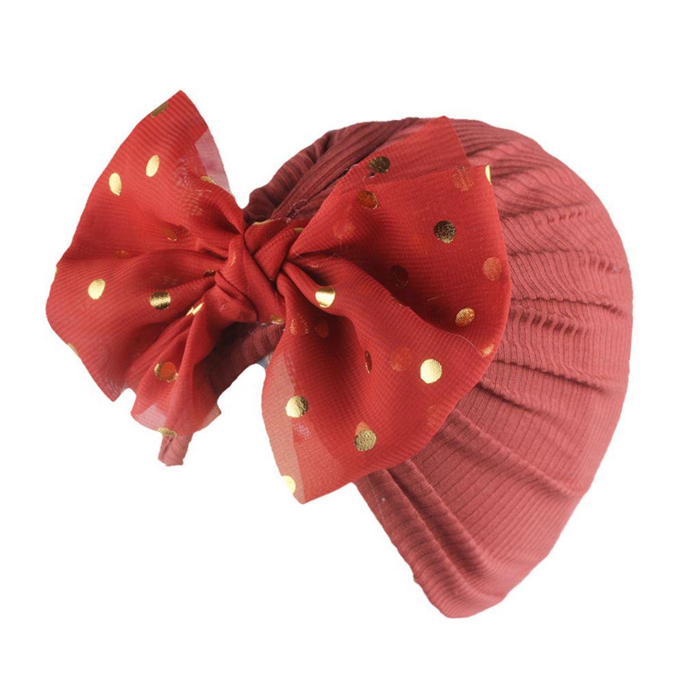 Toddler Kids Hair Accessories Cotton Bowknot Beanies Head Wrap Baby Turban Hat Infant Hospital Hat