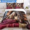 3PCS Dragon Queen's Majesty Bedding Set,Including 1pc Duvet Cover And 2pcs Pillowcases Perfect for Bedroom, Dormitory, Fan Christmas gift