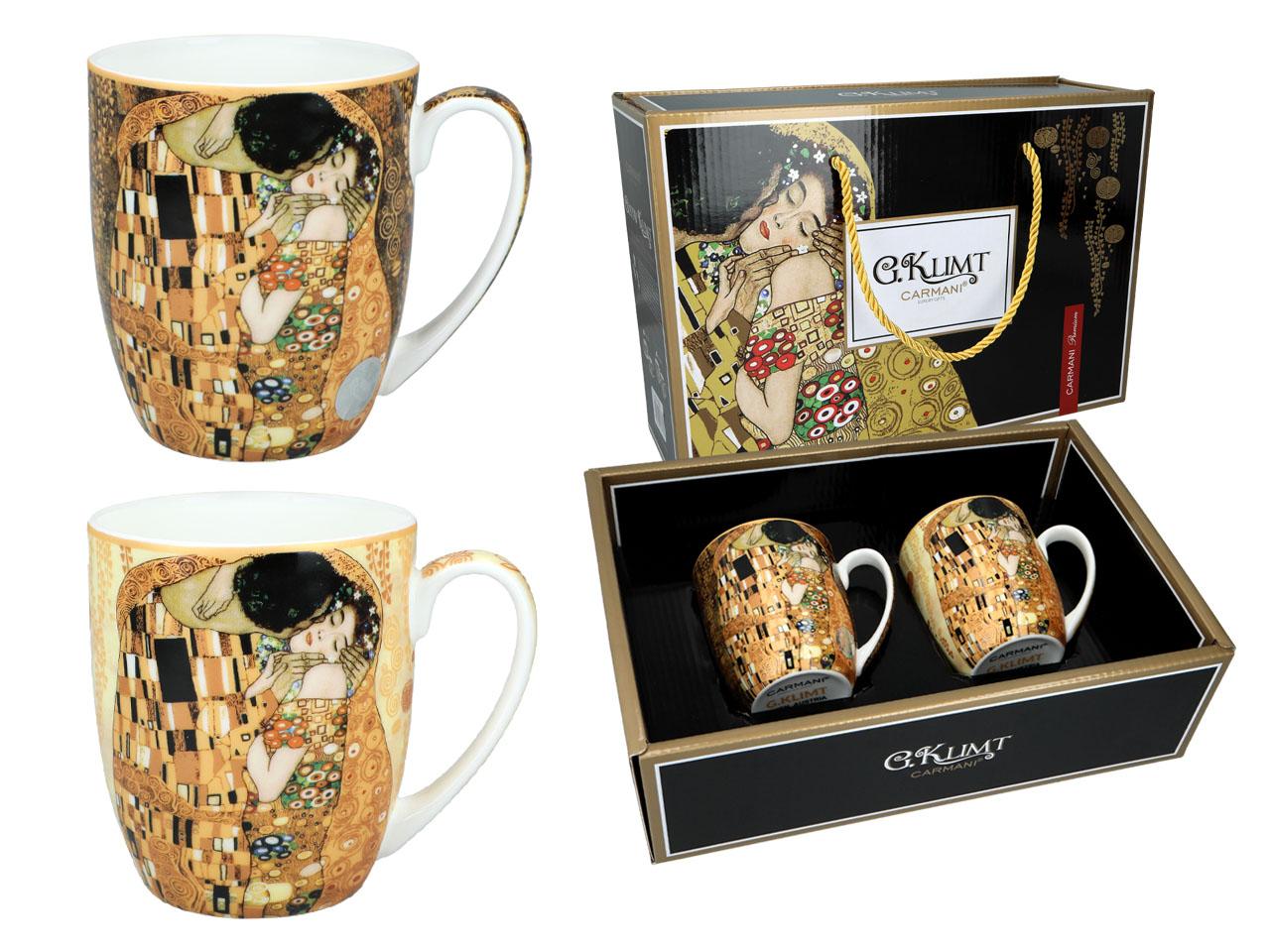 Komplekts 2 Porcelāna Krūzes Gustavs Klimts