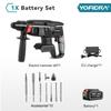 Yofidra 26MM Brushless Electric Hammer Electric Pick Impact Drill Multi-function Cordless Rotary Tool Fit For Makita 18V Battery Pin