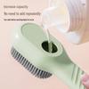 Press-Action Liquid Dispensing Shoe Brush with Soft Bristles - Multi-Purpose Shoe Cleaning and Stain Remover Tool for Home Use.