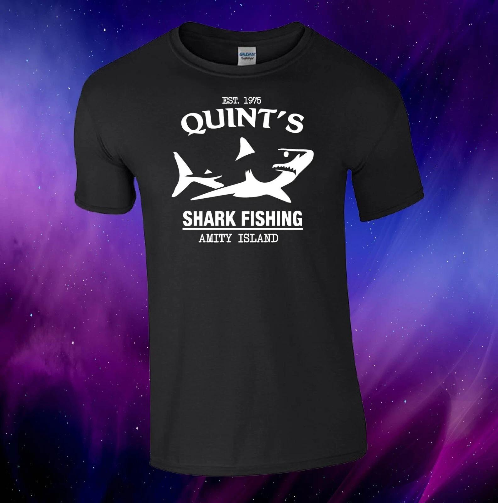 Quint s Shark Fishing Amity Island Jaws Film Inspired Kids/Adults Top T-shirt S