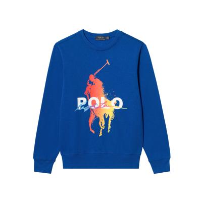 Felpa girocollo con stampa Polo Uomo Felpa MNPOKNI16821864-401