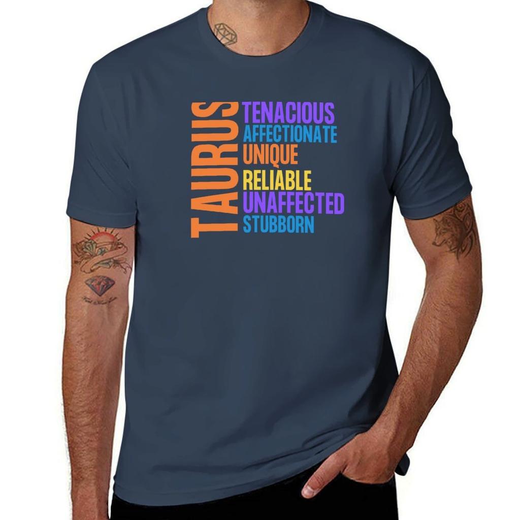 Zodiac Sign Taurus Tshirt Sporty Breathable Short Sleeve Tshirt