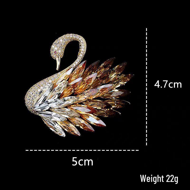 Exquisite Butterfly Rhinestone Brooch - Versatile 3D Floral Alloy Accessory for Women