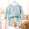 New Spring/Summer Cotton Baby Pajama Set - A-Grade Thin Cartoon Design for Boys & Girls (0-2 Years)
