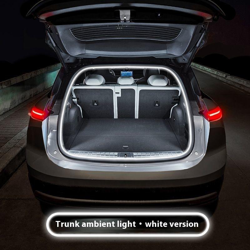 1 Set Ultra-Bright Car Trunk Led Car Interior Decorative Lamp Strip Sensor Tail Box Light Strip Automatic Atmosphere Light