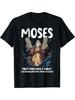 Funny Moses Bible Tech Humor T-Shirt First The Man with The Tabletcloud Christian Apparel Men'S Soft Breathable Shirt Ch