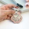 Pet Hair Keepsake Keychain: Creative Dog Paw Photo & Hair Storage Souvenir