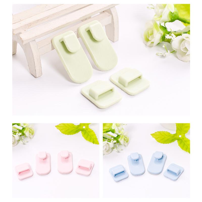 2 Pair of Creative Mother-child Combination Hook Wall Self-adhesive Universal Hooks TV Air Conditioning Remote Control Organizer