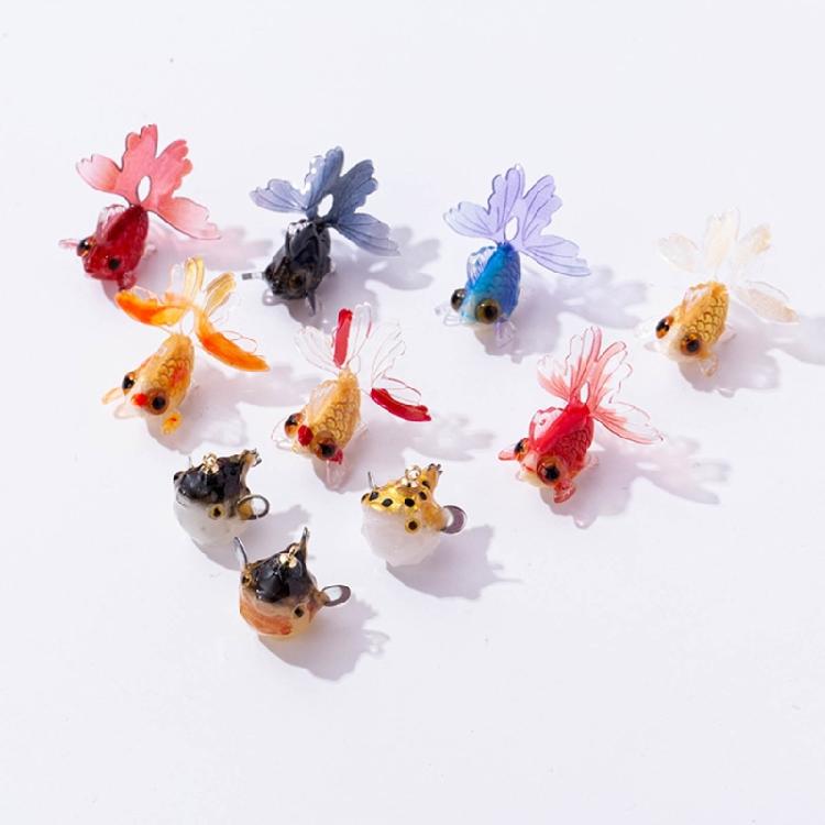 5 Pack Jewelry Accessories Fish Craft for DIY Necklaces Earrings and Bracelets