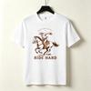 Western Spirit Ride Hard T Shirt Vintage Cowboy Riding Horse Graphic Tees Retro Western Country Short Sleeve Cotton Casual Tops