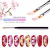 8pcs Acrylic Nail Art Brush Sable Gel UV Nail Painting Flower Drawing Pens Manicure Tools