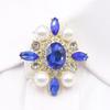 New 1pcs35 * 40MM Pearl Water Diamond Glass French Shirt Cufflink Set DIY Simple Cufflink Wedding Clothing Accessories