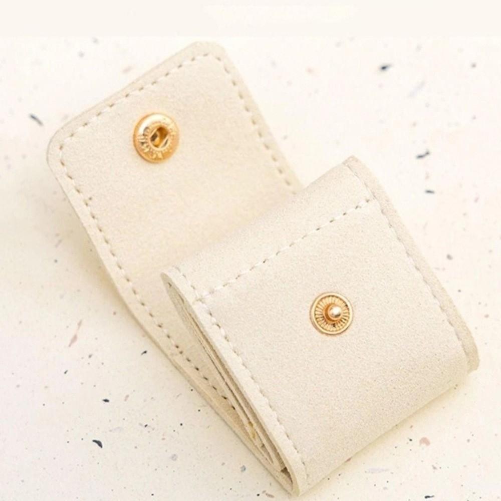Mini Velvet Jewelry Display Bag Flip Cover Storage Case Foldable Necklace Ring Packing Bag  Travel