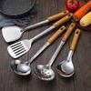 Durable Stainless Steel Wok Spatula Long Handle Kitchen Gadgets Kitchen Cooking Utensil Set Rice Spoon Ladle Cooking Tools