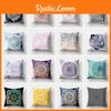 Durable Boho Mandala Flower Pillow Case With One-sided Print For Chic Home Decor