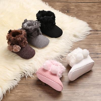 Kleinkind Baby Mädchen Stiefel Plus High Top Hausschuhe Indoor Schuhe für Winter