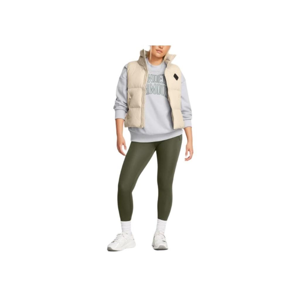 Under Armour Meridian Comfortable Casual Fashion Tight Nine-Point Sports Pants Women Bottoms Dark-Green 1382525-390