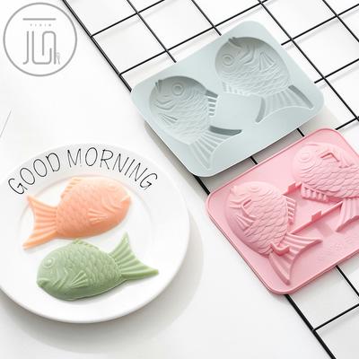 Silikonform bakverktygsform för japansk bläckfisk bakform Fiskarna tecknad kakform bakplåt