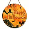 Pumpkin Halloween Wooden Trick Or Treat Decoration Haunted House Door Hangings