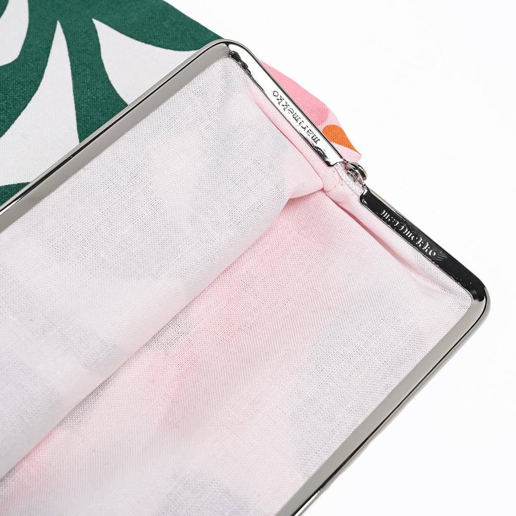 Marimekko Pieni GreenGreen Iso Green pouch, cosmetic pouch, pen case, clasp closure, 73878 073878 163, Scandinavian design. [Product Code: 073878 163]